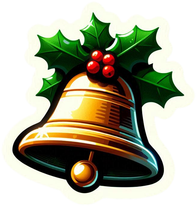 christmas bell png for website decoration