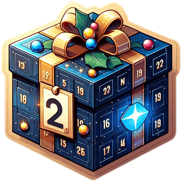 christmas gift box for advent calendars with daily surprises