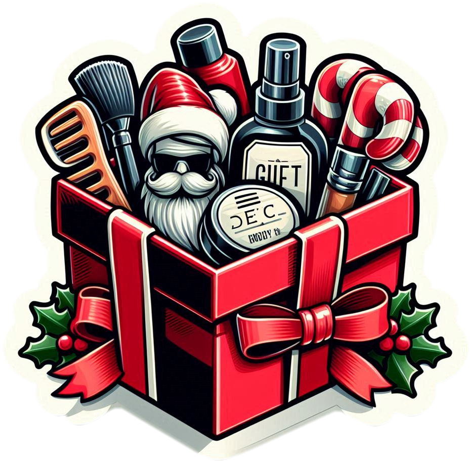 christmas gift box for men with grooming essentials