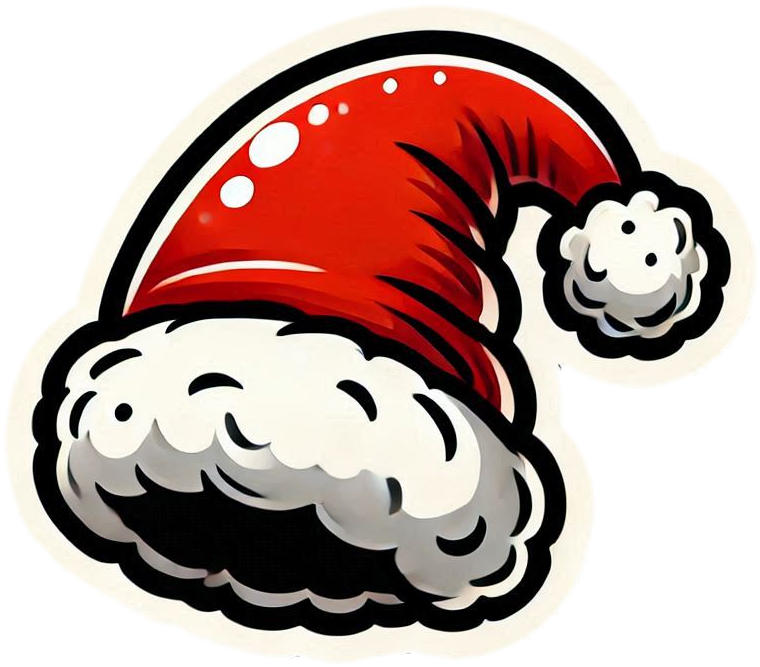 christmas hat png transparent for website designs