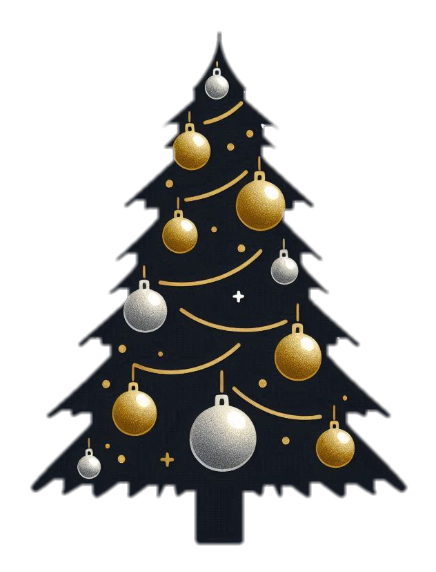 christmas tree png with ornaments