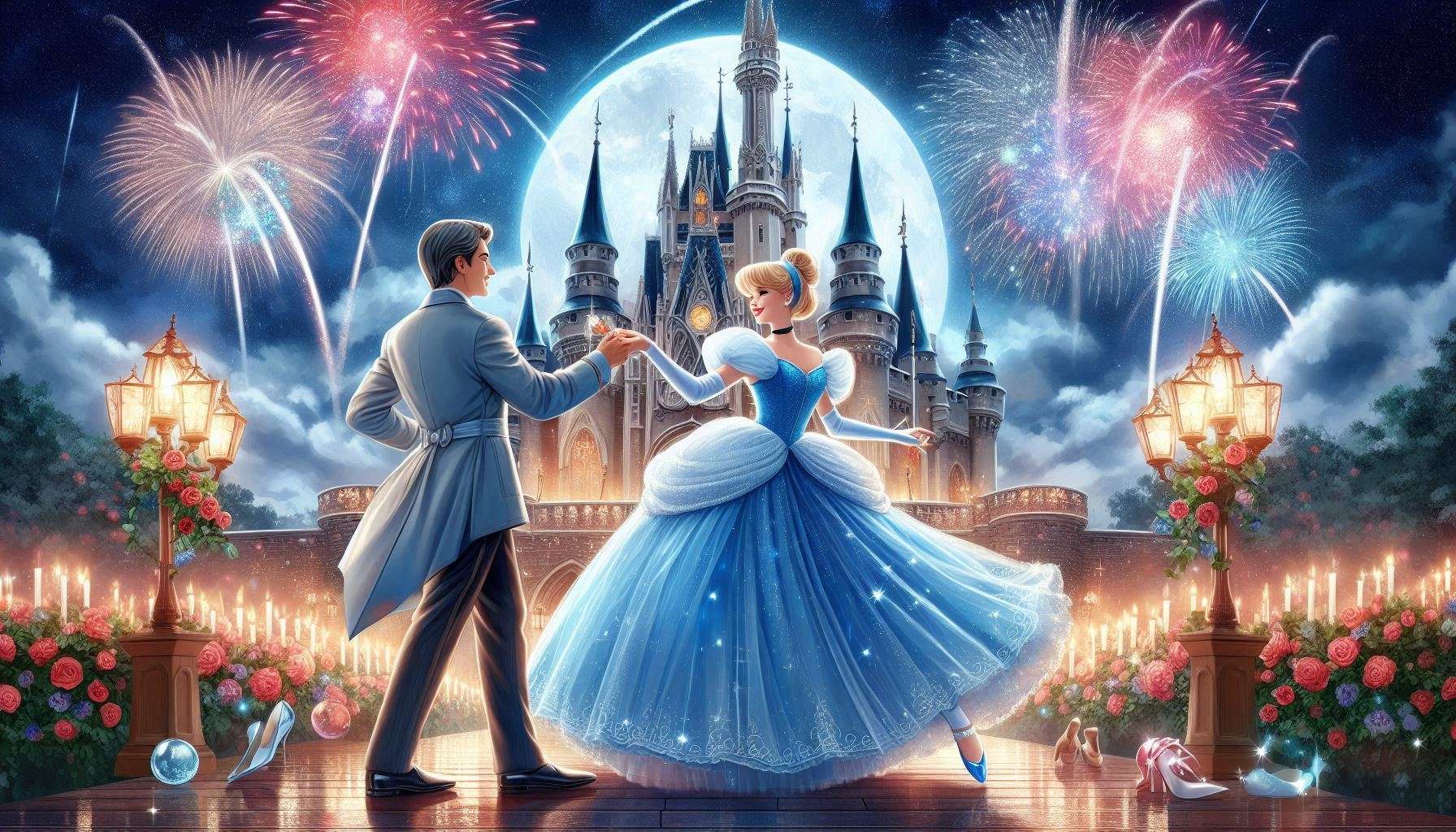 cinderella disney wallpaper with castle