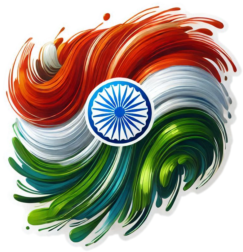 circular indian flag png