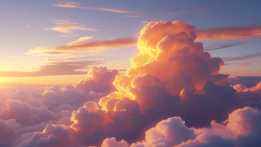 cloud background for poster design