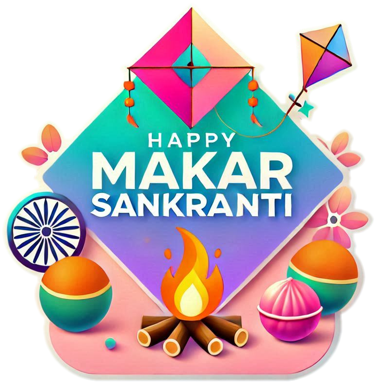 colorful happy makar sankranti png graphics