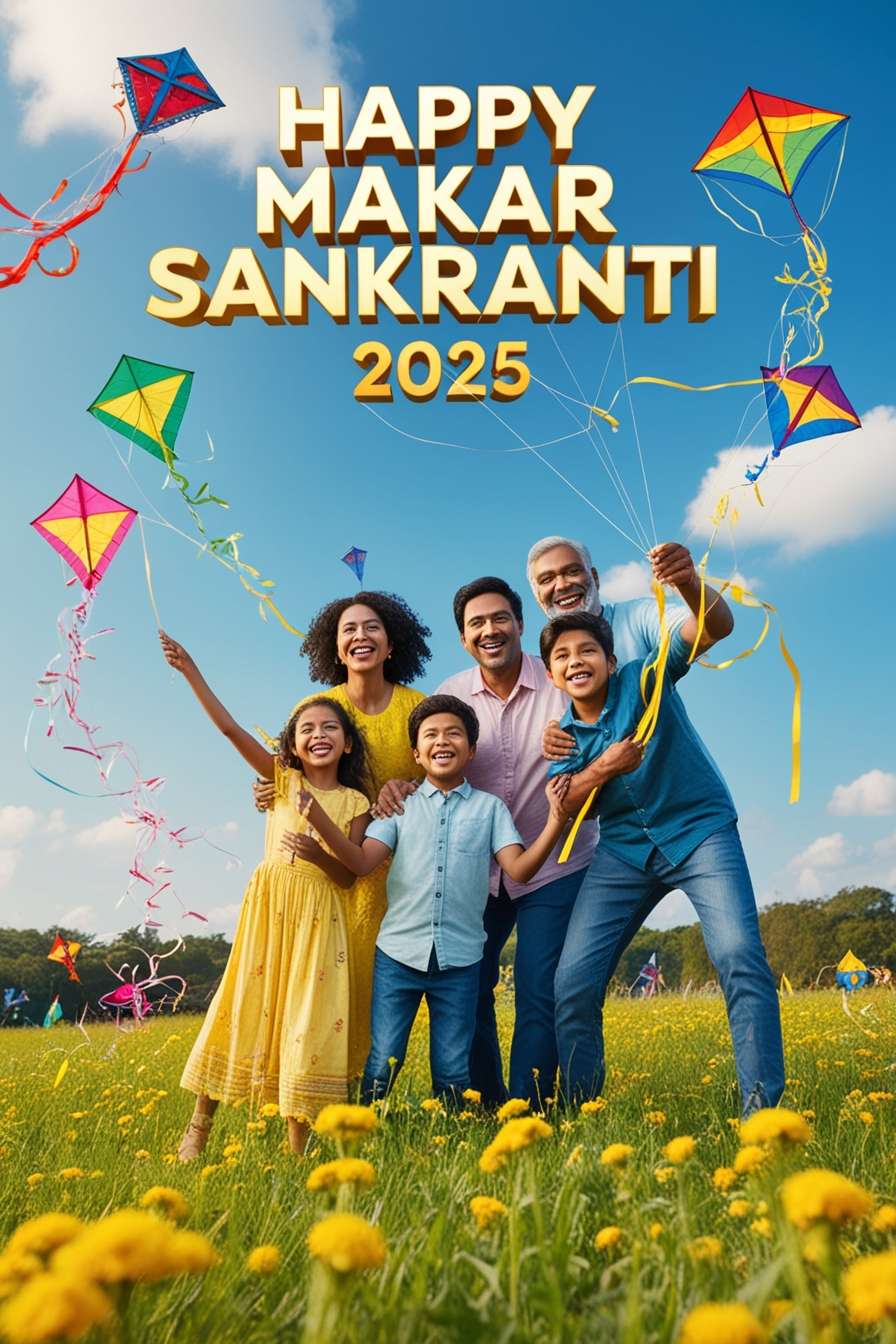 colorful happy makar sankranti wishes 2025 for kids