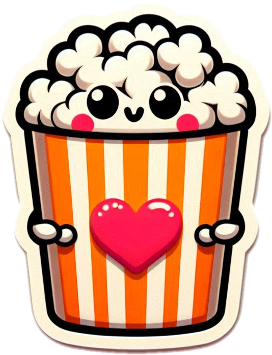 colorful popcorn bucket png free for projects