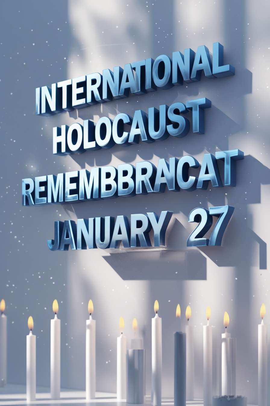 commemorative art for holocaust remembrance day 2025