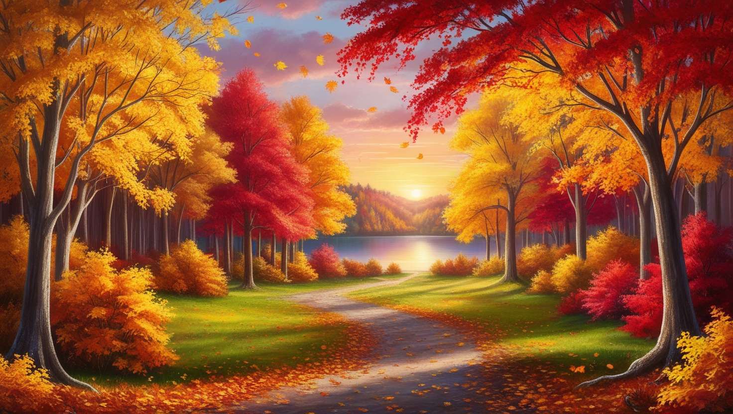 cozy autumn cottage background wallpaper