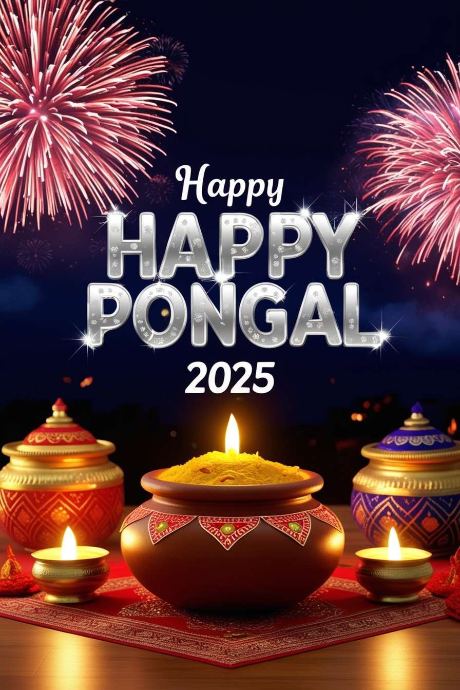 creative and unique happy pongal greetings 2025 designs