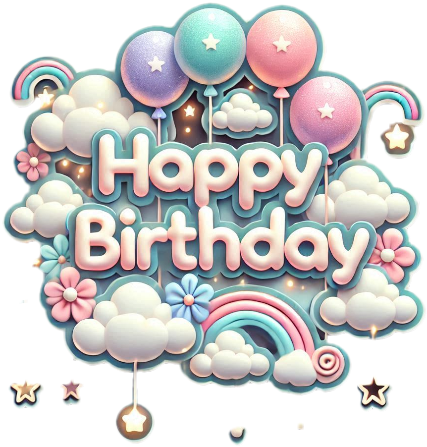 creative colorful balloon happy birthday text templates