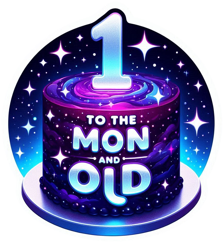 creative galaxy-themed 1st birthday cake png