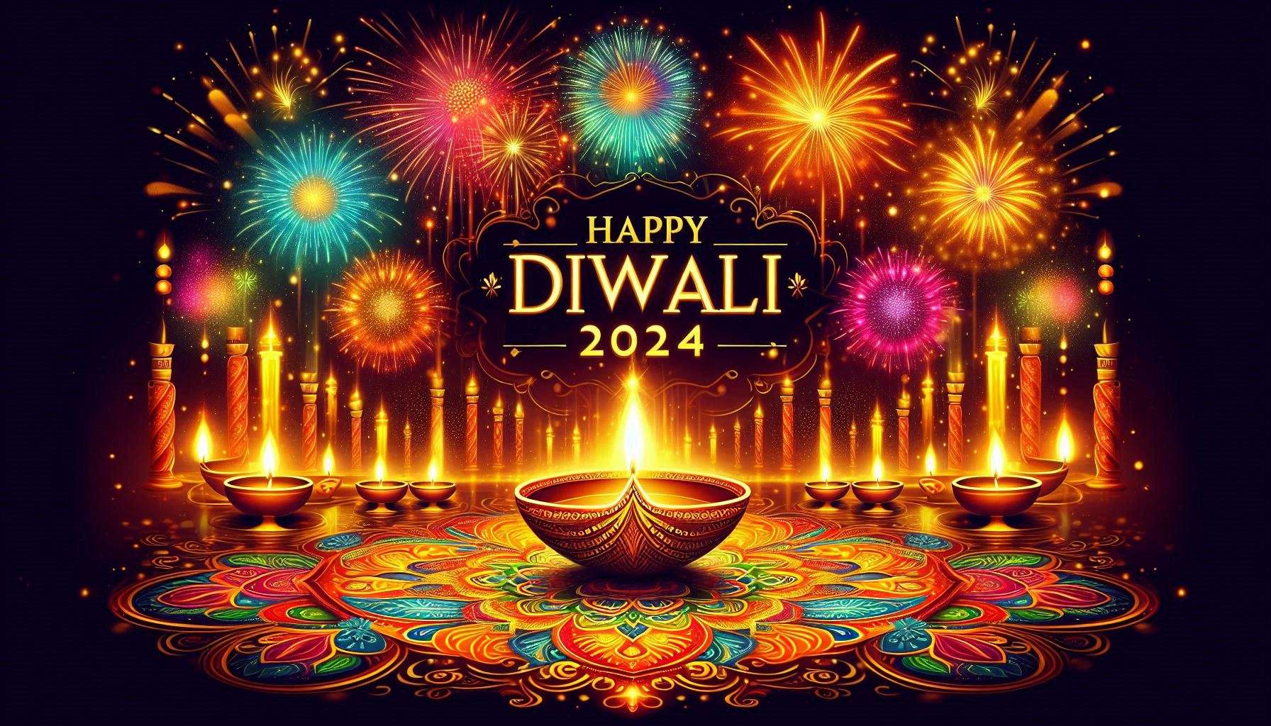 creative happy diwali 2024 e-cards with quotes and messages