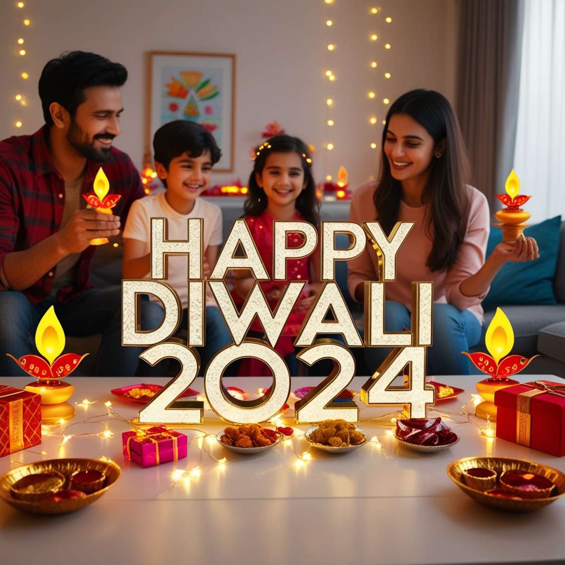 creative happy diwali greeting wishes