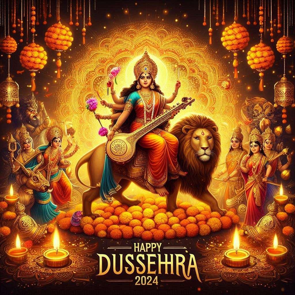 Download Free creative happy dussehra 2024 greetings for facebook and instagram for websites, slideshows, and designs | royalty-free and unlimited use.