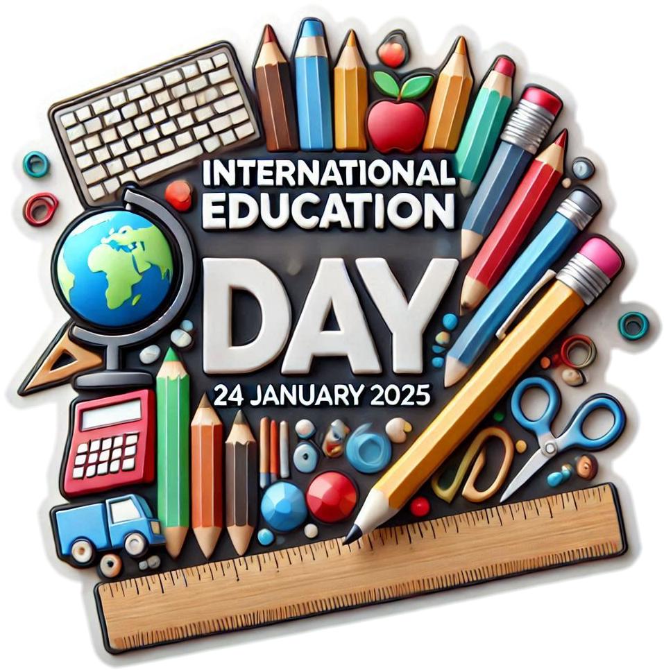 creative international education day png illustrations