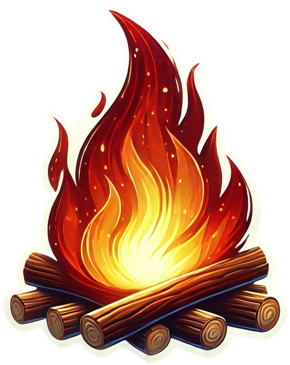 creative lohri fire png for posters and flyers