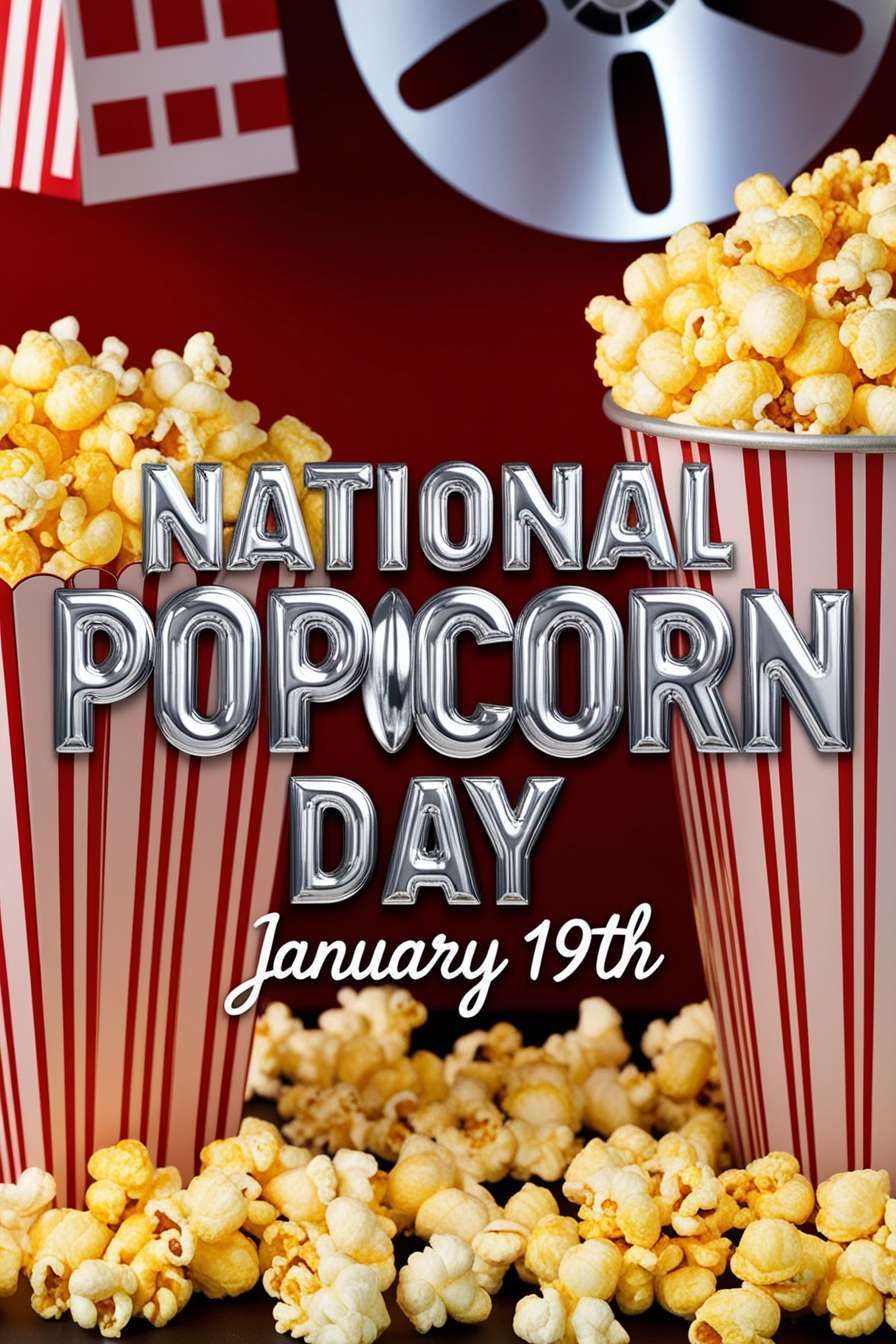 creative national popcorn day backgrounds