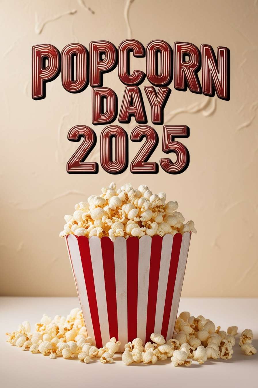 creative popcorn-themed designs for national popcorn day 2025