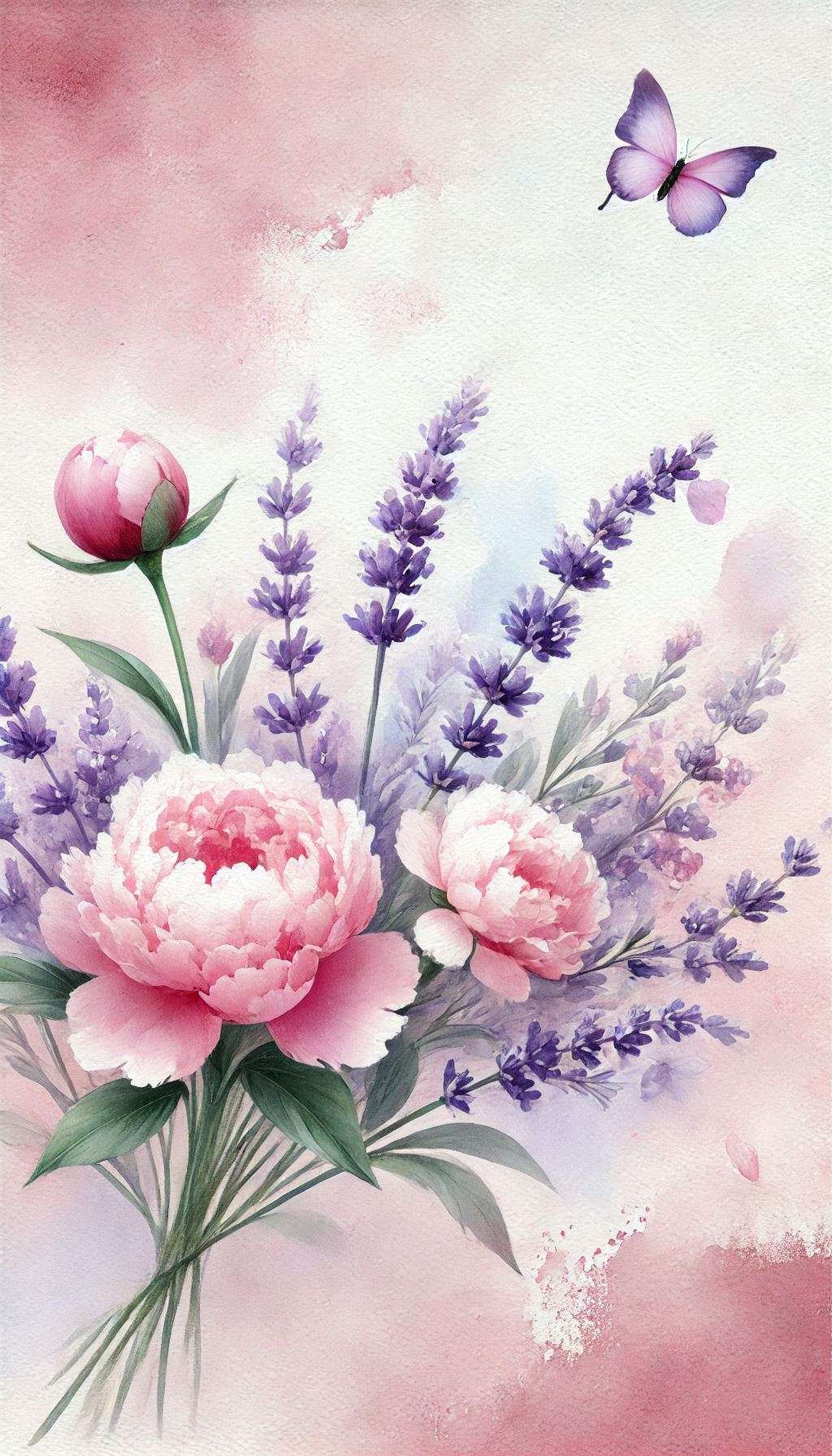 custom watercolor flower wallpapers for personal use