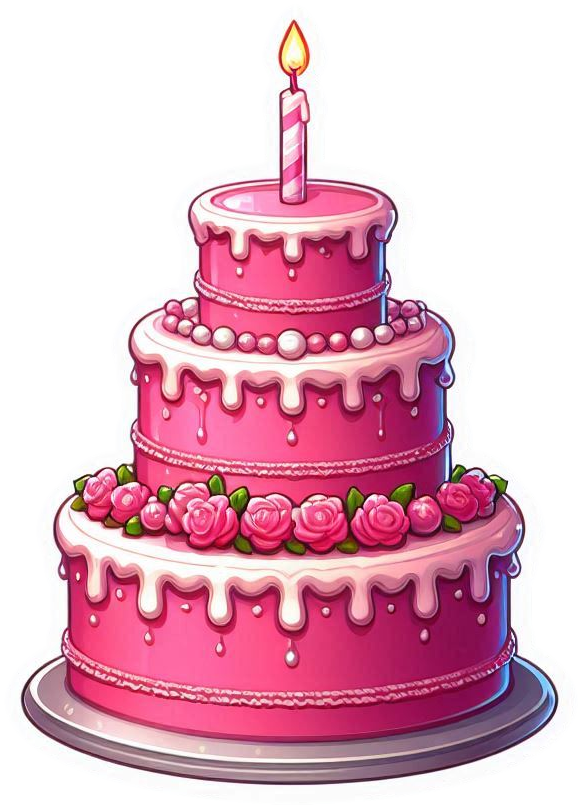 cute birthday cake png transparent