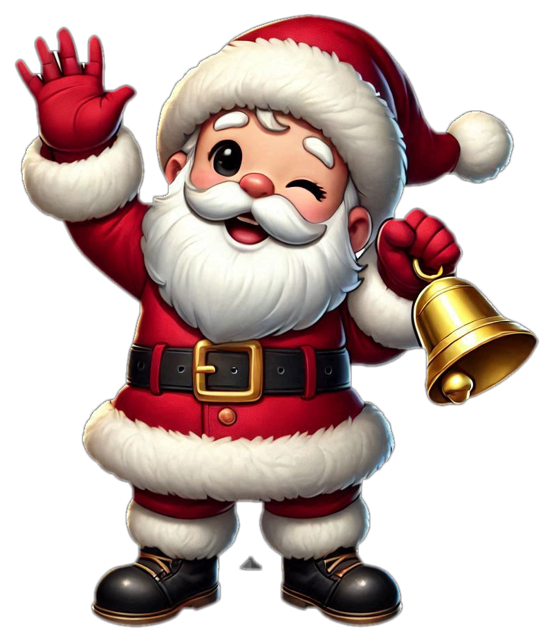 cute santa claus png for kids