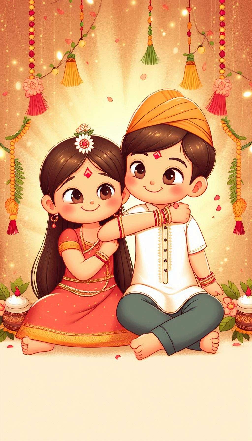 cute sibling moments during raksha bandhan