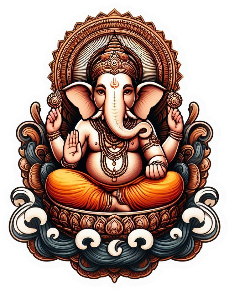 decorative ganesha png for ganesh chaturthi celebrations