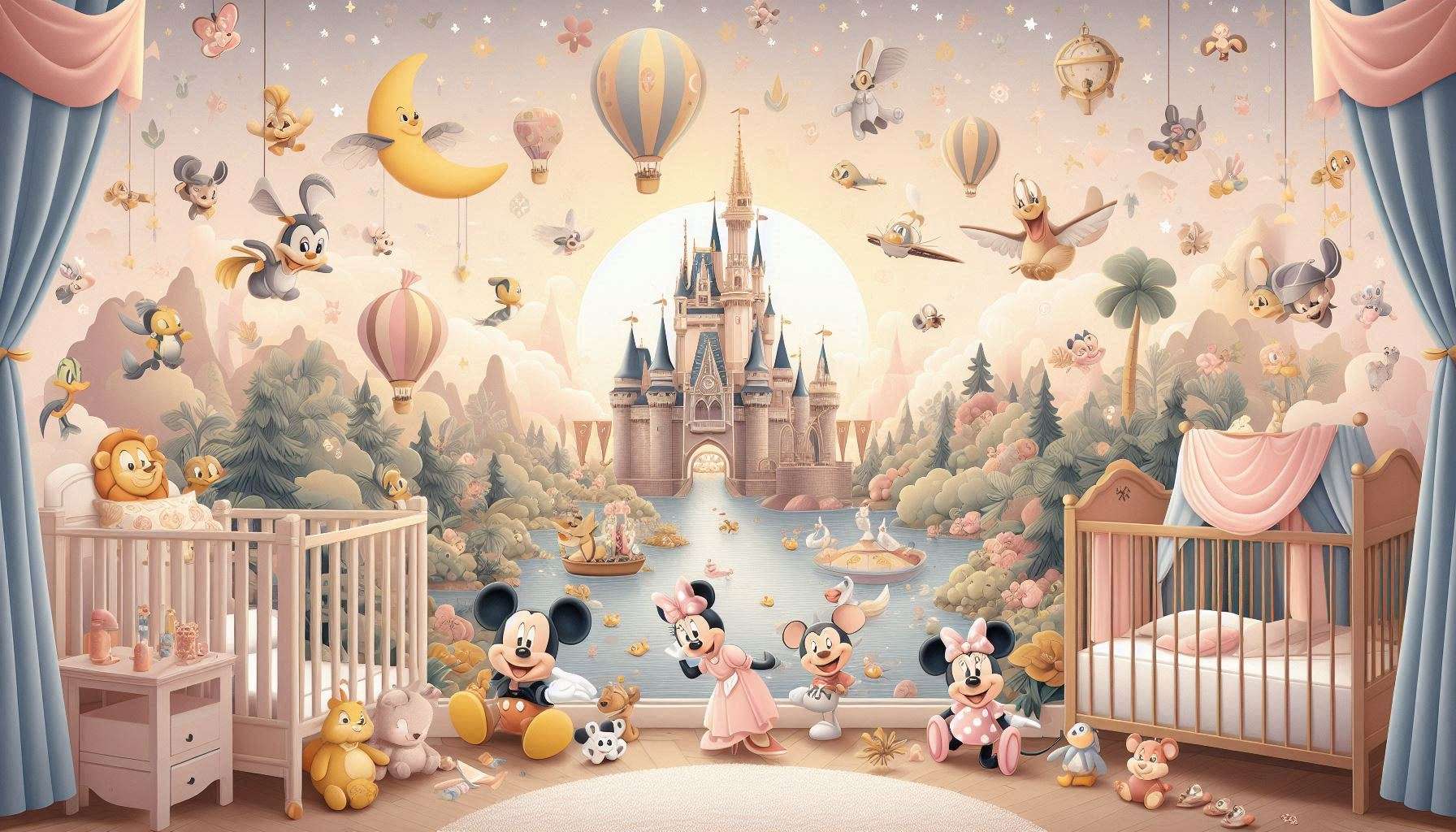 disney wallpaper for baby nursery decor