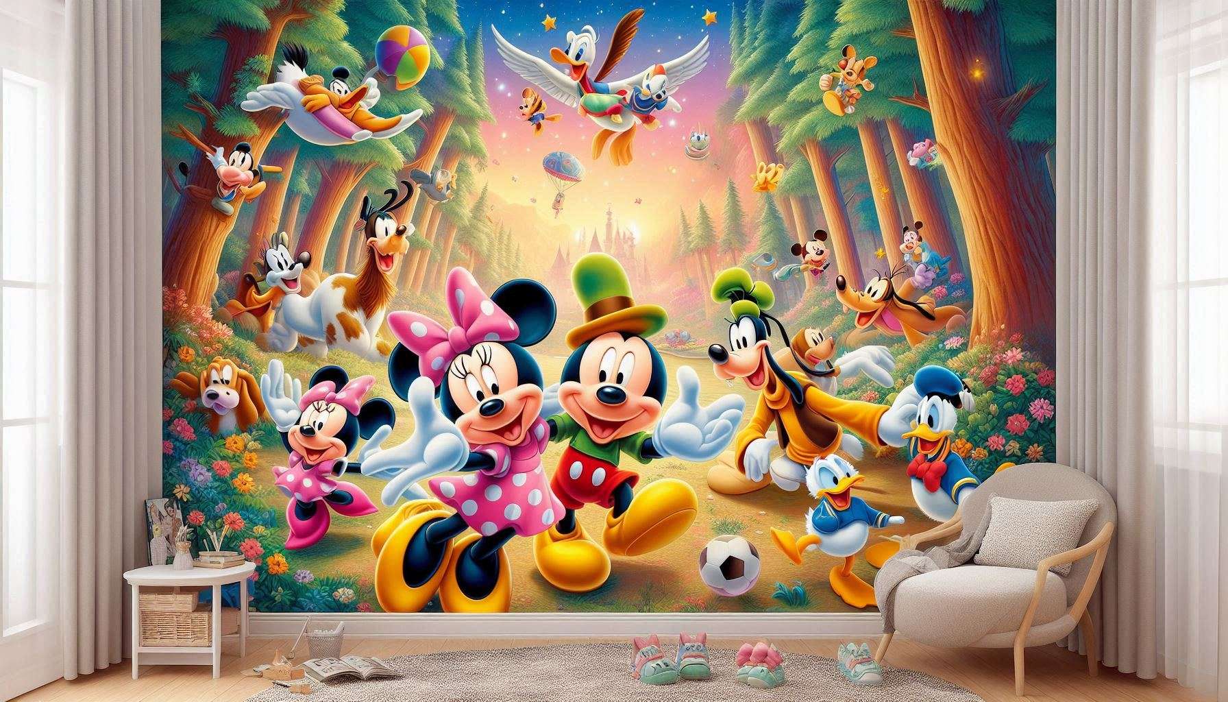 disney wallpaper for kids room designs