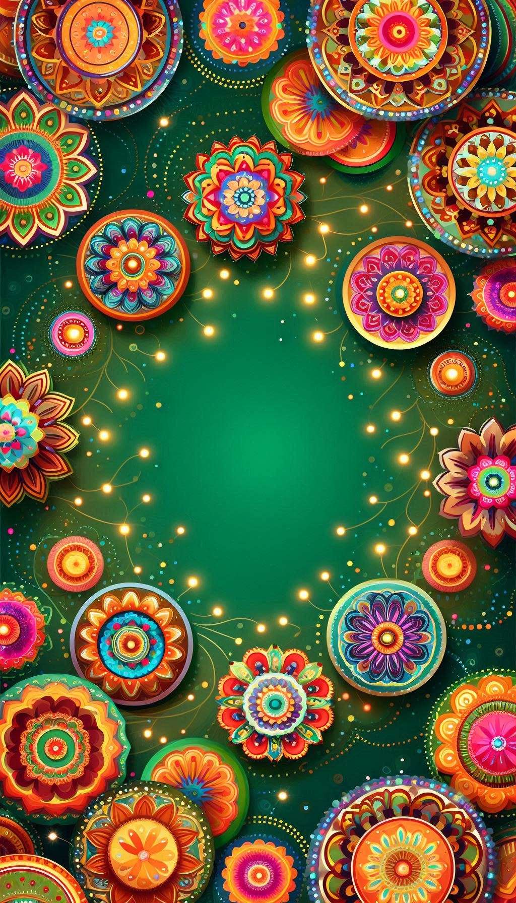 diwali backgrounds 2024 with festive decorations