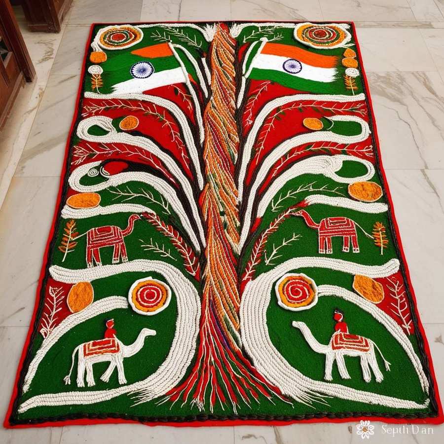 diy republic day rangoli step by step