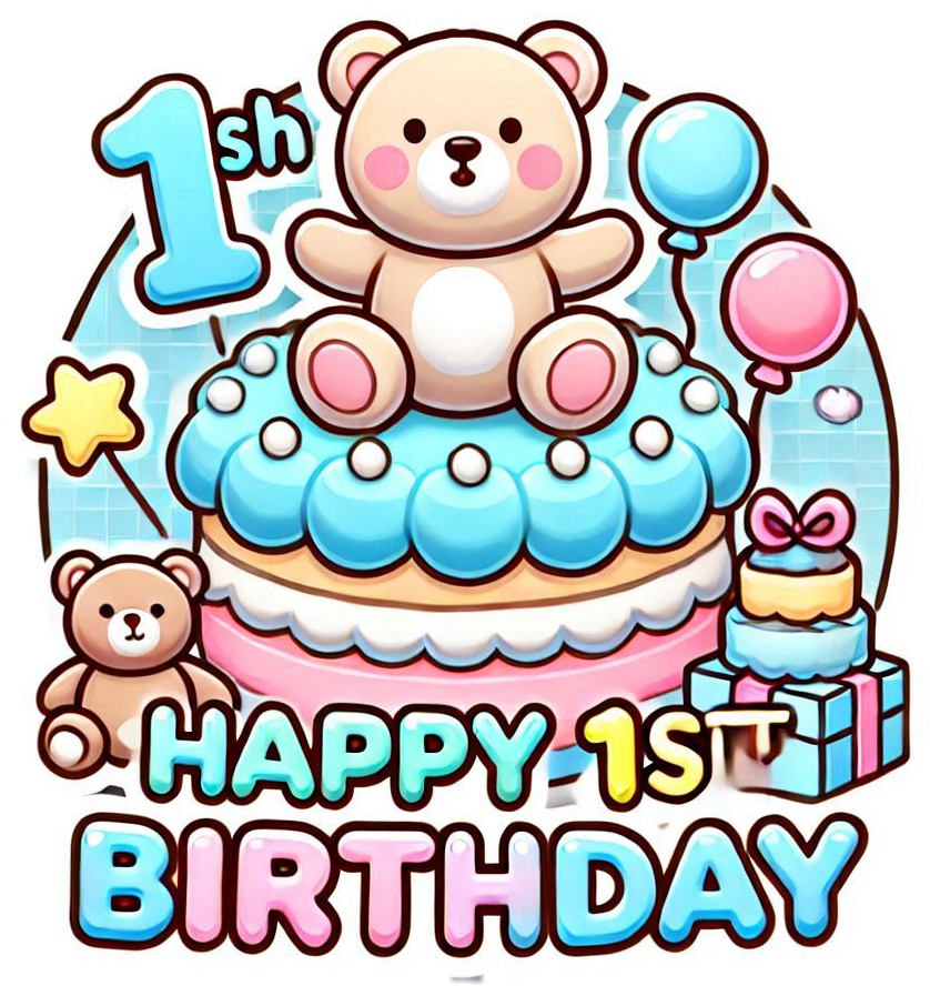 download 1st birthday cake png free online