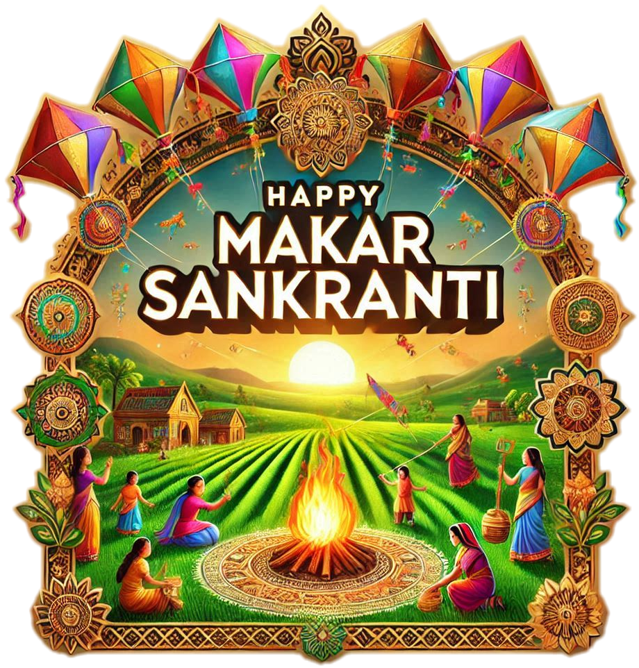 download happy makar sankranti png images in english