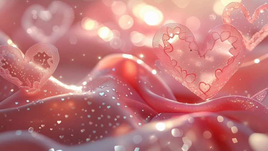 download red and pink soft-tone backgrounds for valentine day