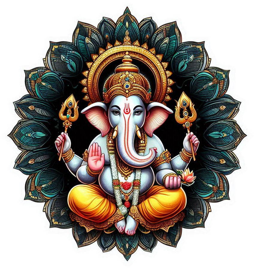 download transparent ganesha png for ganesh chaturthi wishes