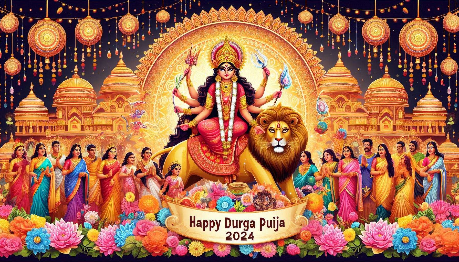 durga puja 2024 hd backgrounds for download