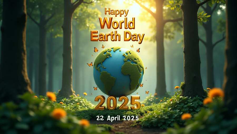Earth Day 2025 digital banner in JPG