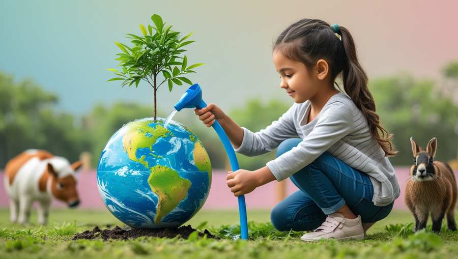 Earth Day 2025 recycle theme image