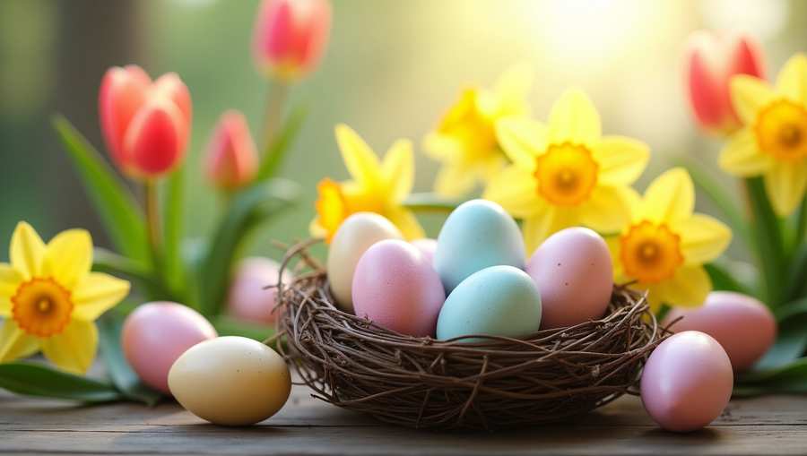 Easter Background With Bunny Ears And Basket - Royalty Free Easter Background Image Download | Pngmagic 2025 Free Download Easter Background With Bunny Ears And Basket - High Quality Easter Background Background