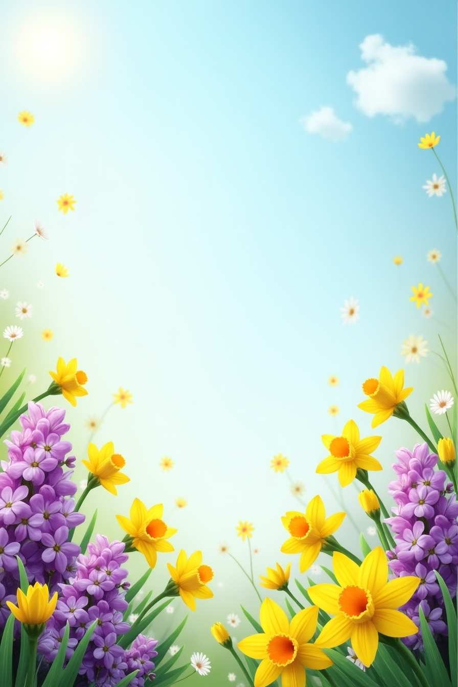 Easter background with glowing neon elements