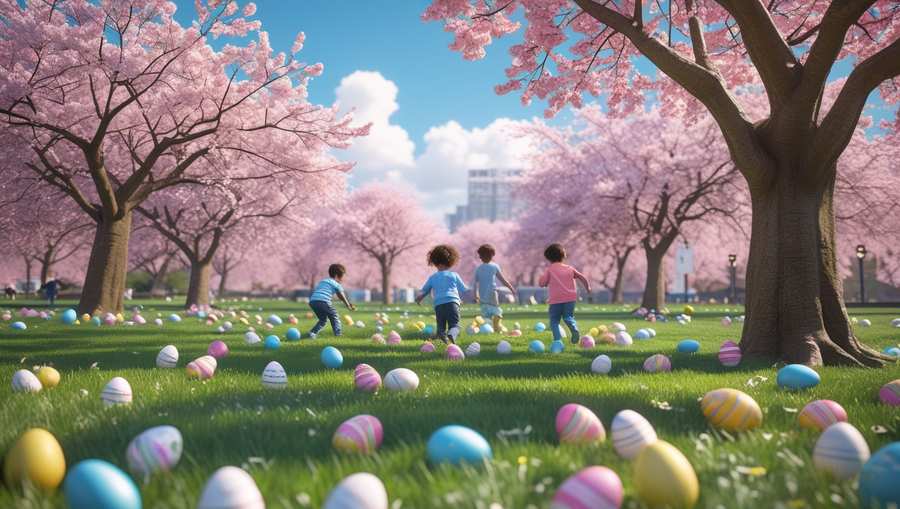 Easter Background With Grass And Hidden Eggs - Royalty Free Easter Background Image Download | Pngmagic 2025 Free Download Easter Background With Grass And Hidden Eggs - High Quality Easter Background Background