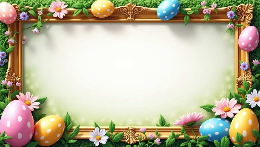 easter boarder background