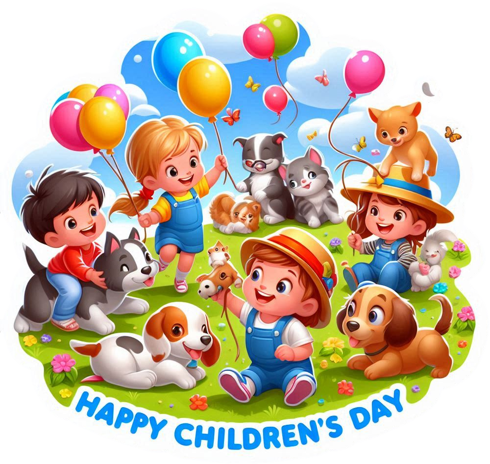 editable happy childrens day png files