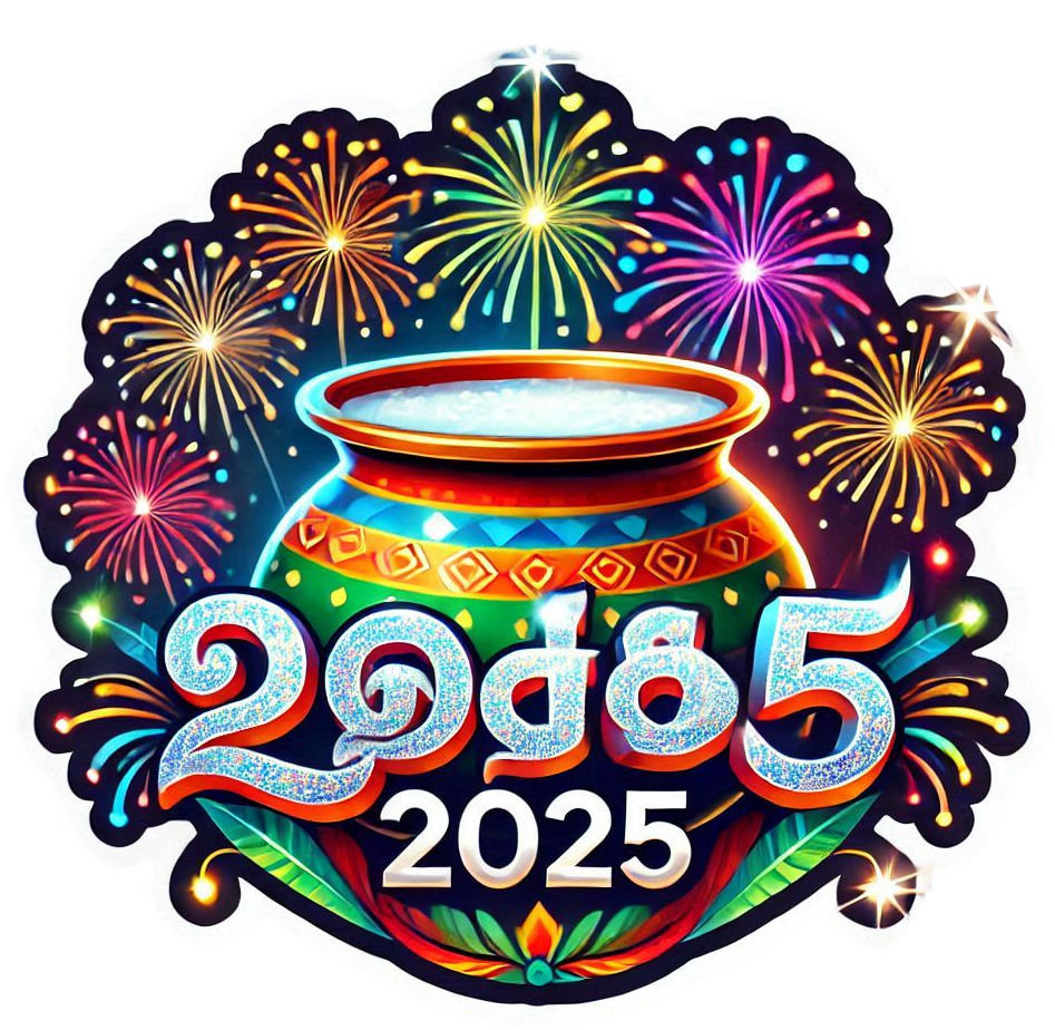 editable happy pongal 2025 tamil font png file