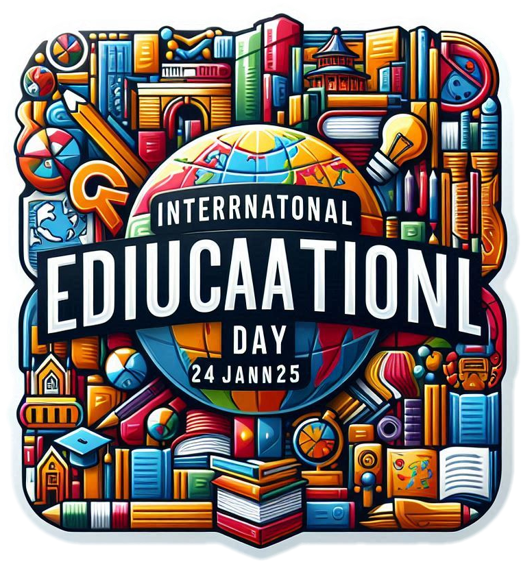 editable international education day png graphics