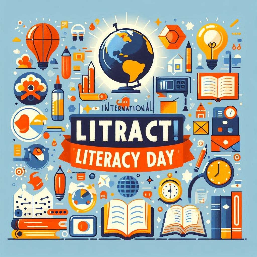 educational international literacy day infographics for lesson plans