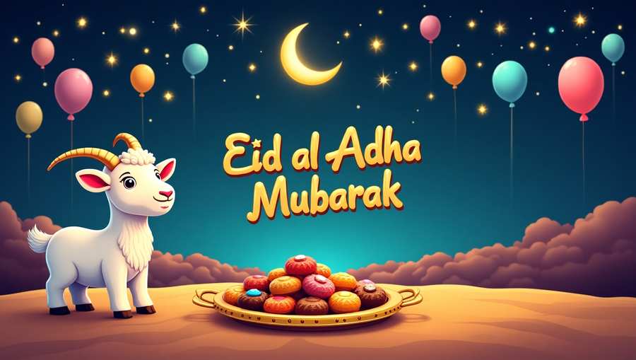 Free Download Eid Al Adha Mubarak With Qurbani Images - High Quality Eid Al Adha Mubarak Background