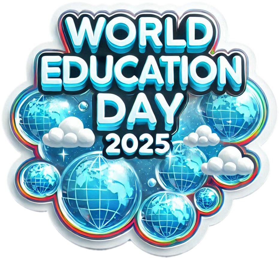 elebratory world education day 2025 png graphics