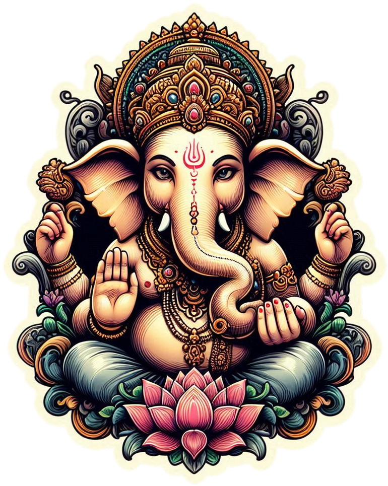 elegant ganesha png for ganesh chaturthi greeting cards